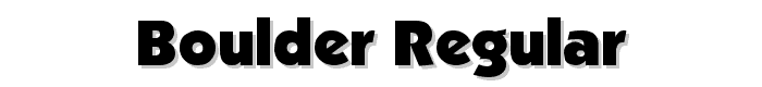 Boulder Regular font